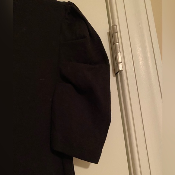 Black ribbed maternity dress - Picture 4 of 4